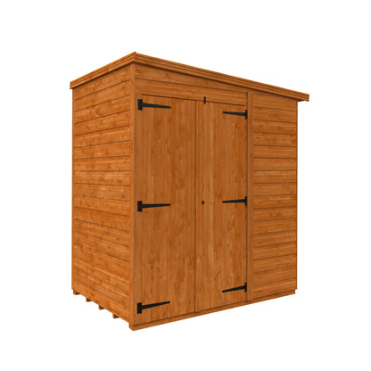 4x6 Double Door Windowless Flex Pent