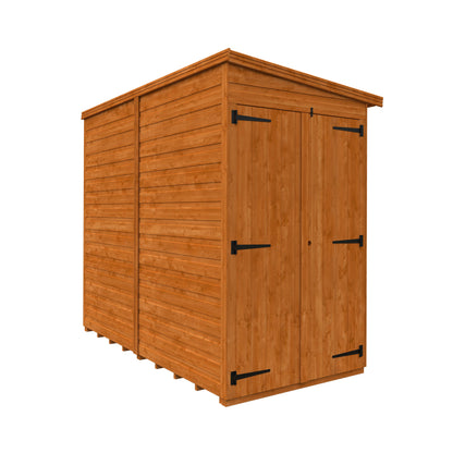 8x4 Double Door Windowless Flex Pent