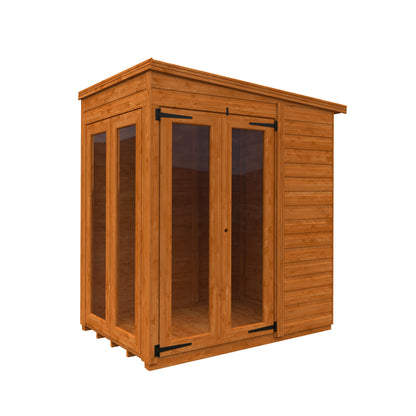 4x6 Full Pane Flex Pent Summerhouse