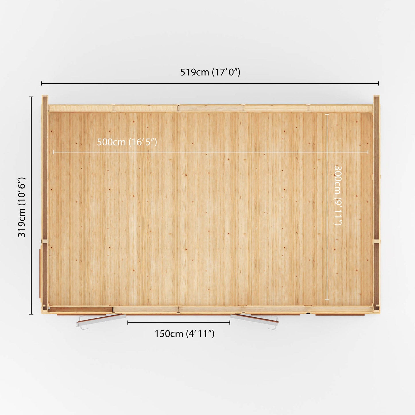 Mercia Sherwood Edwinstowe 5m x 3m Insulated Garden Room - (UPVC Windows & Doors) - Oak