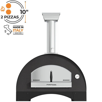 Fontana Lorenzo Rosso Built-In Wood Fired Pizza Oven