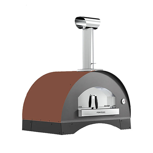 Fontana Lorenzo Rosso Built-In Wood Fired Pizza Oven