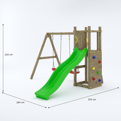 Shire Rumble Ridge Rock Wall with double swing Funny 3 Double Swing)