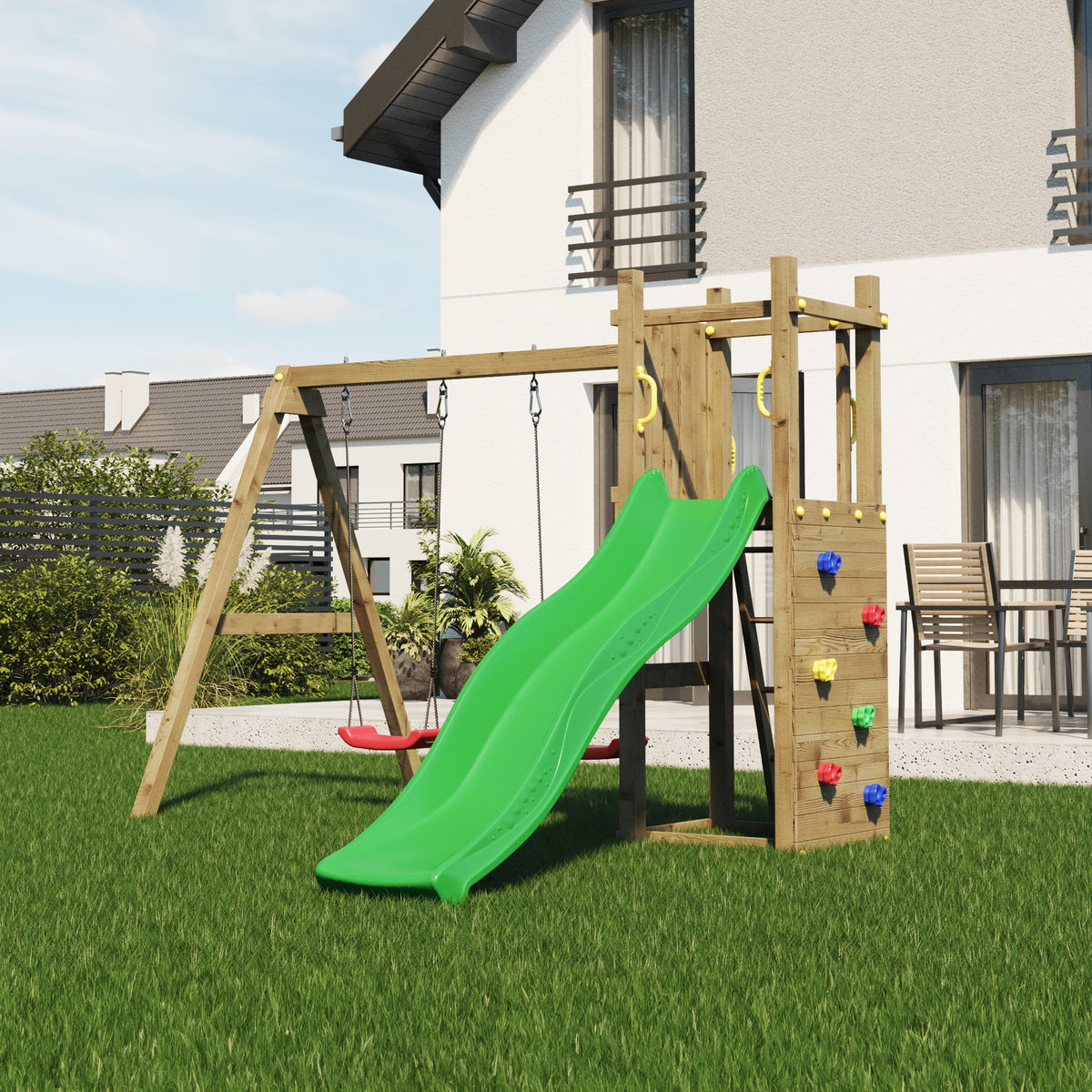 Shire Rumble Ridge Rock Wall with double swing Funny 3 Double Swing)
