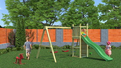 Shire Rumble Ridge Rock Wall with double swing Funny 3 Double Swing)