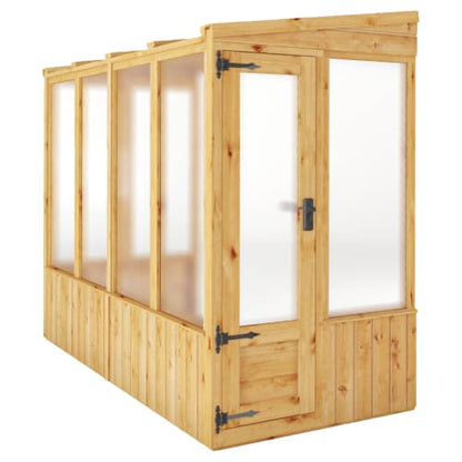 Mercia 8 x 4 Woodsman Pent Lean-To Greenhouse - Polycarbonate
