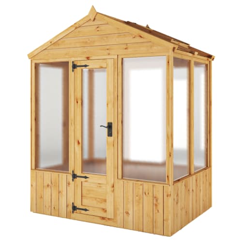 Mercia 4 x 4 Woodsman Apex Greenhouse - Glass