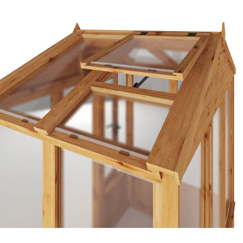 Mercia 4 x 4 Woodsman Apex Greenhouse - Glass