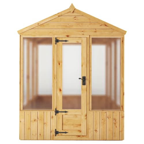 Mercia 6 x 6 Woodsman Apex Greenhouse - Polycarbonate