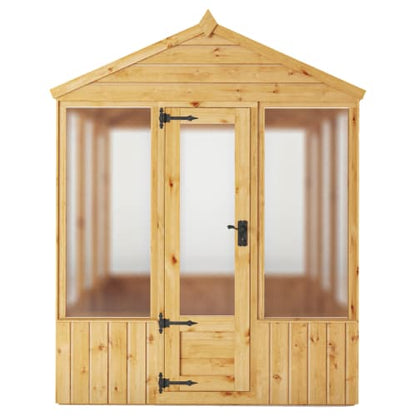 Mercia 6 x 6 Woodsman Apex Greenhouse - Polycarbonate