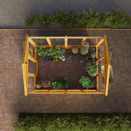 Mercia 8 x 6 Woodsman Apex Greenhouse - Styrene