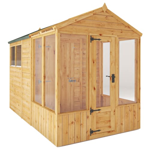 Mercia 10 x 6 Woodsman Combi Greenhouse Shed - Styrene