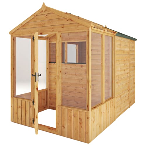 Mercia 10 x 6 Woodsman Combi Greenhouse Shed - Styrene