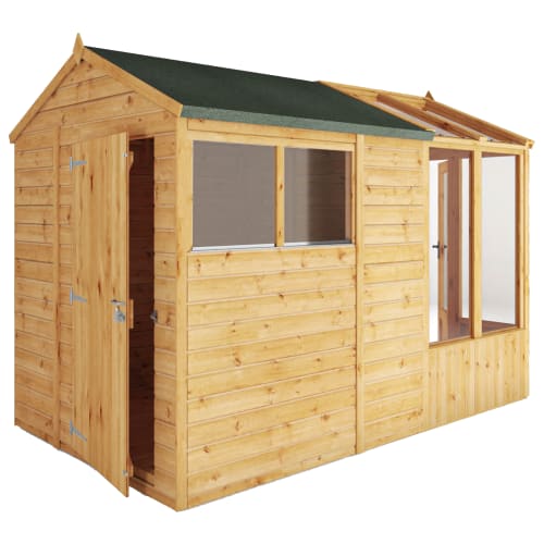 Mercia 10 x 6 Woodsman Combi Greenhouse Shed - Styrene