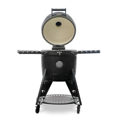 GRLLR Ember Pro Shiny Black Kamado BBQ with Trolley