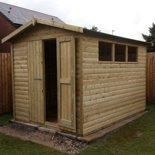 Churnet Valley Apex Garden Shed - 10 X 8