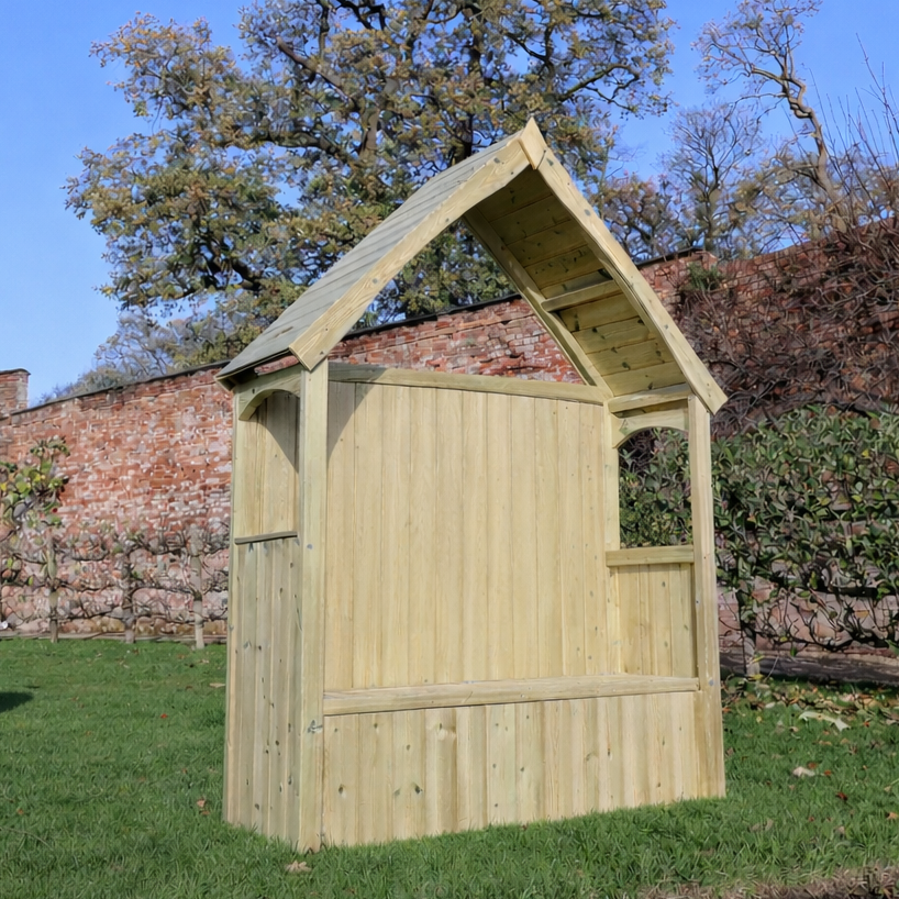 Churnet Valley Willow Storage Arbour Sits 3