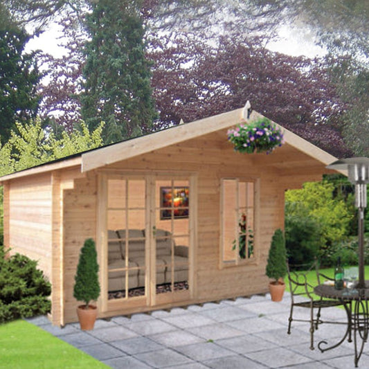 Shire Glenmore 16Gx16 Log Cabin (28mm - 70mm Logs)