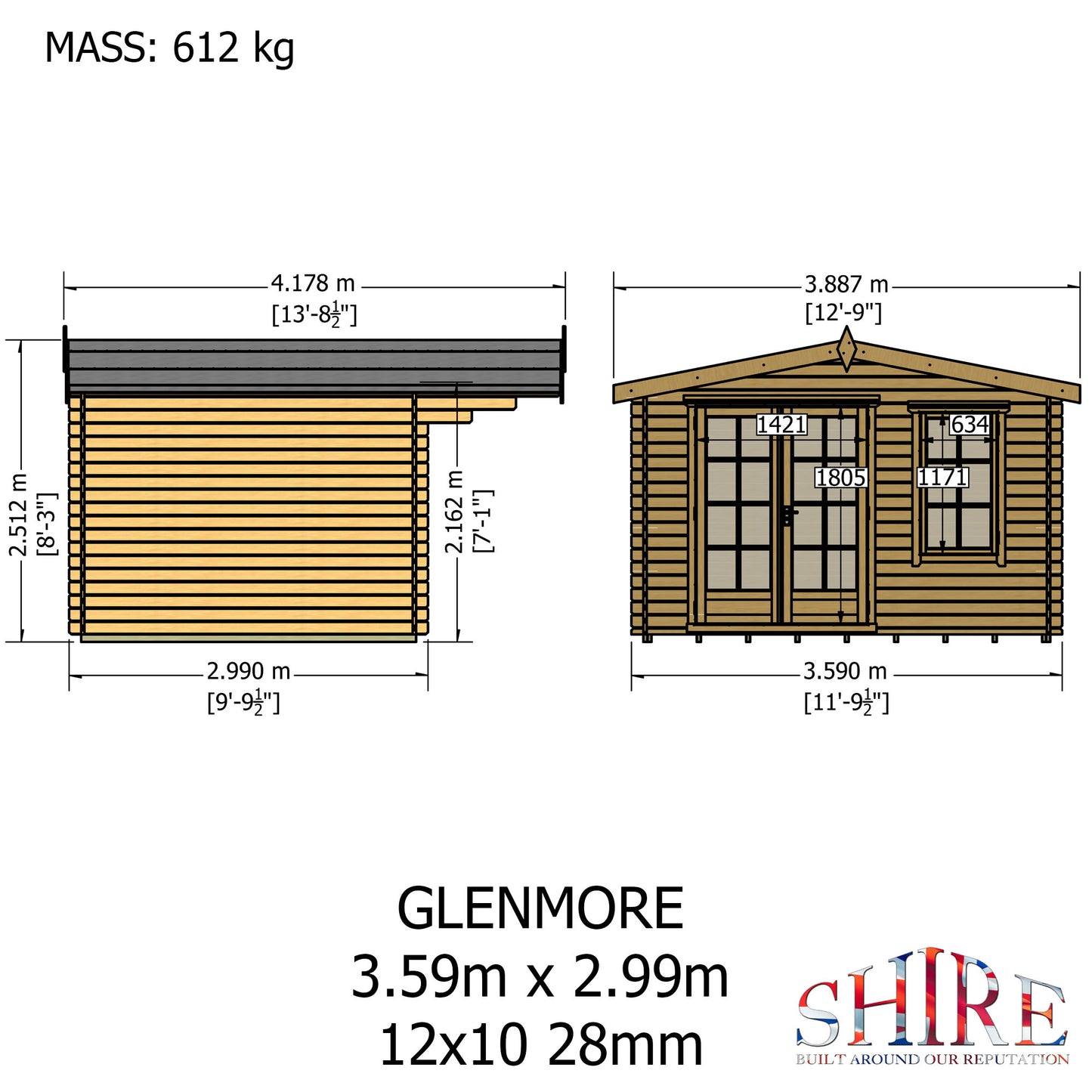 Shire Glenmore 12x10