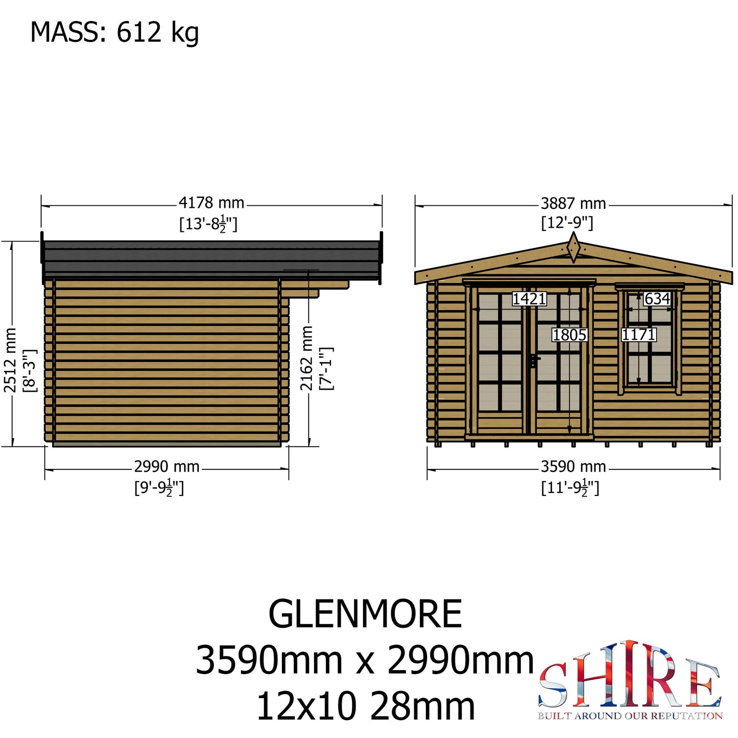 Shire Glenmore 12x10