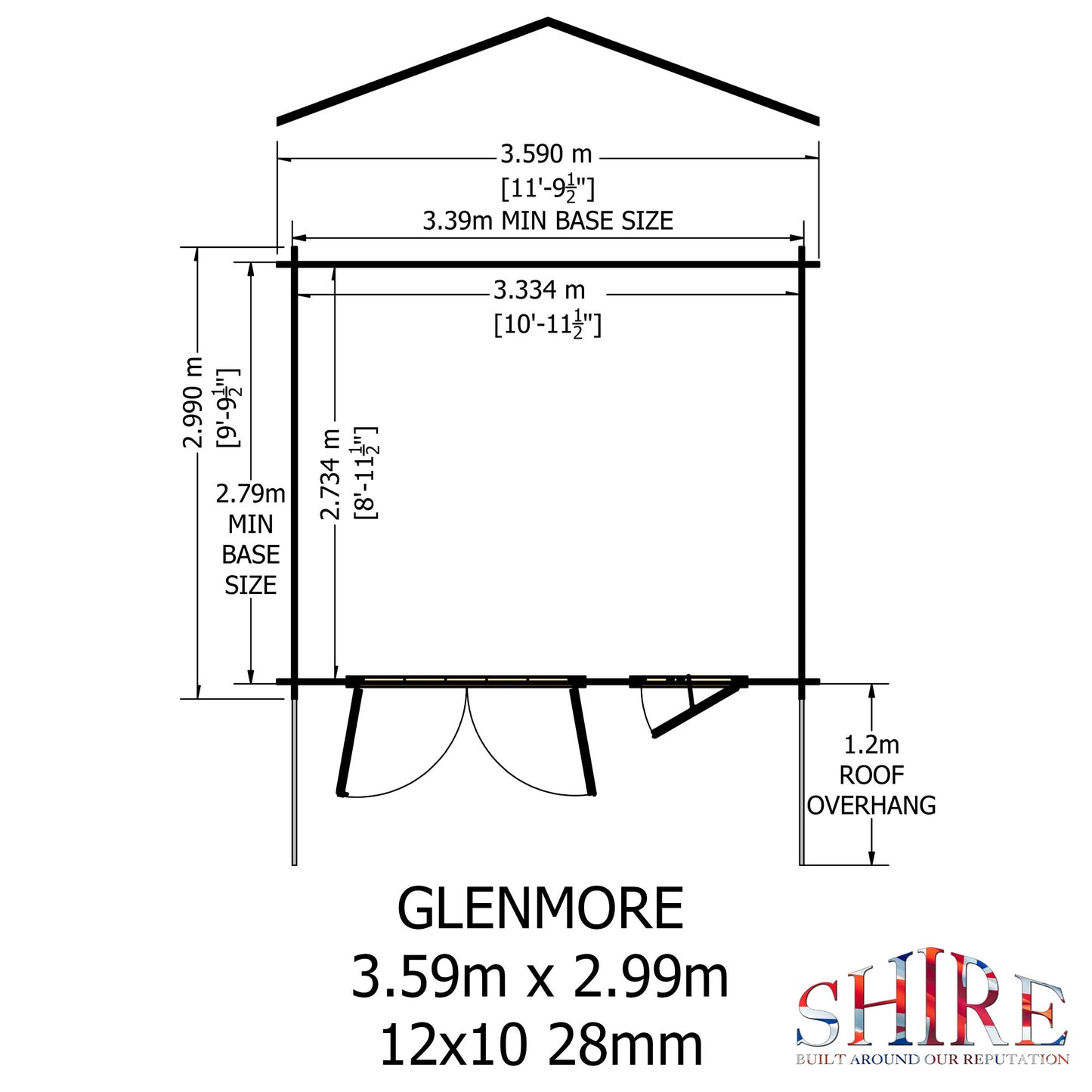 Shire Glenmore 12x10