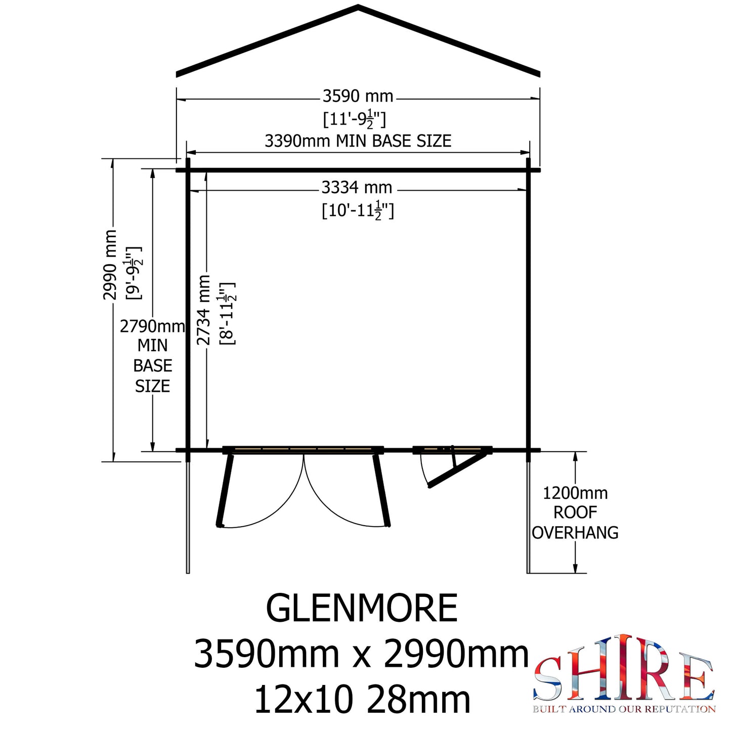 Shire Glenmore 12x10