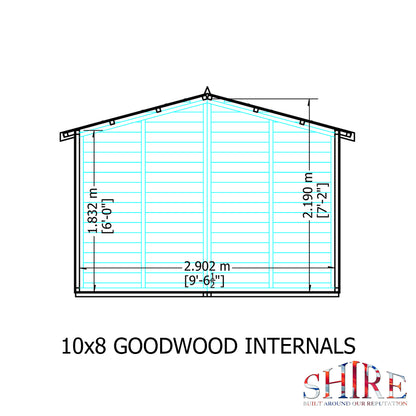 Shire Goodwood 10x8 Shiplap Style C