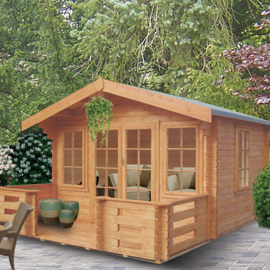 Shire Grizedale 14Gx14 Log Cabin (28mm - 70mm Logs)
