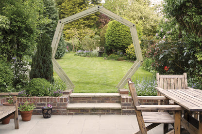 Shire Hexagon Moon Gate Pressure treated