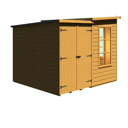 Shire Hampton with Side Shed	8 x 12