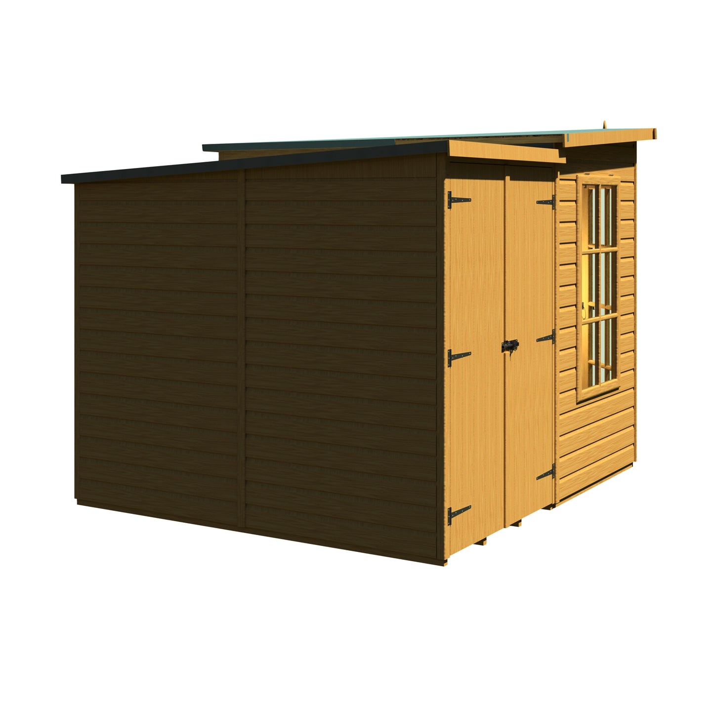 Shire Hampton with Side Shed	8 x 12