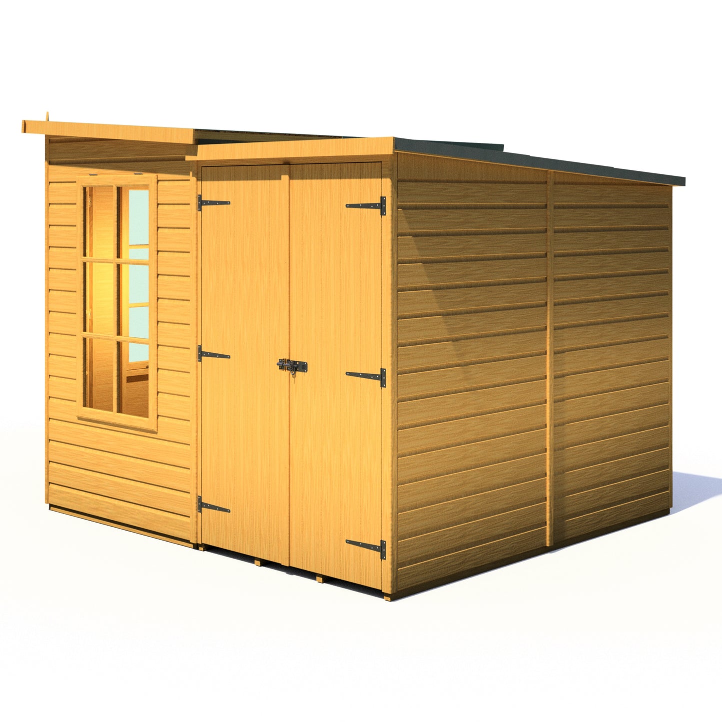 Shire Hampton with Side Shed	8 x 12