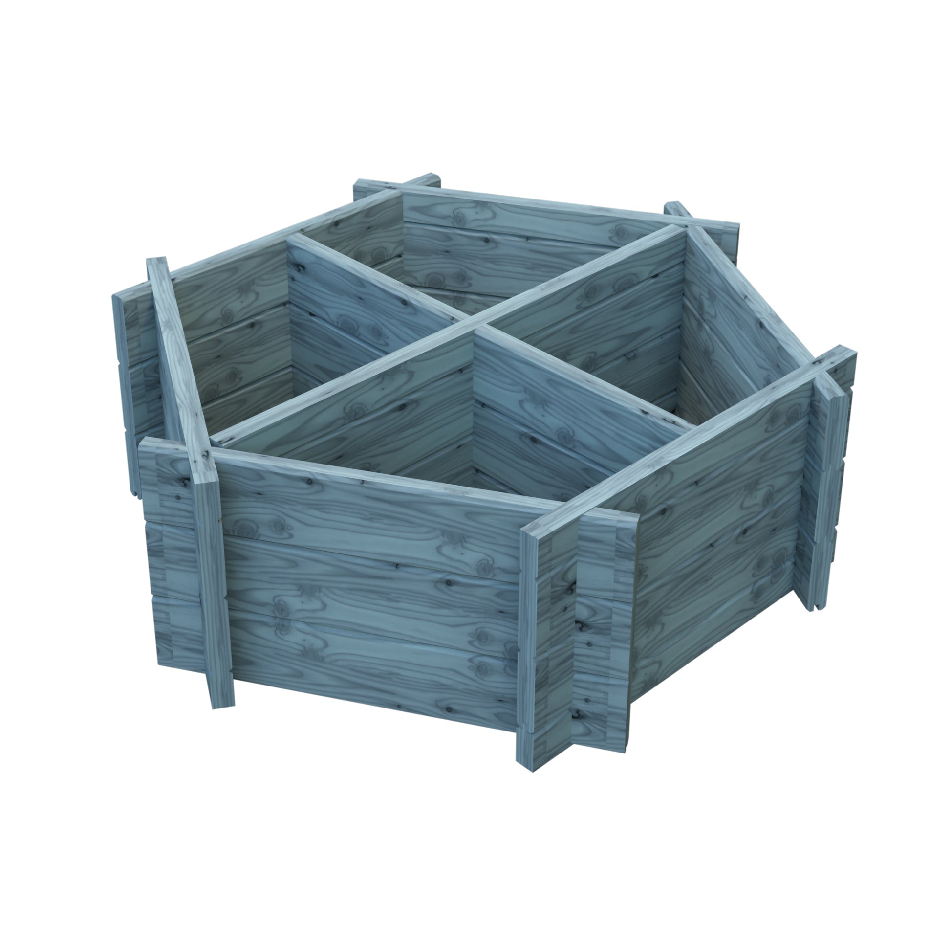 plastic hexagonal planter Shire Hexagonal Planter Pressure treated 4 – Heavenly Garden Store
