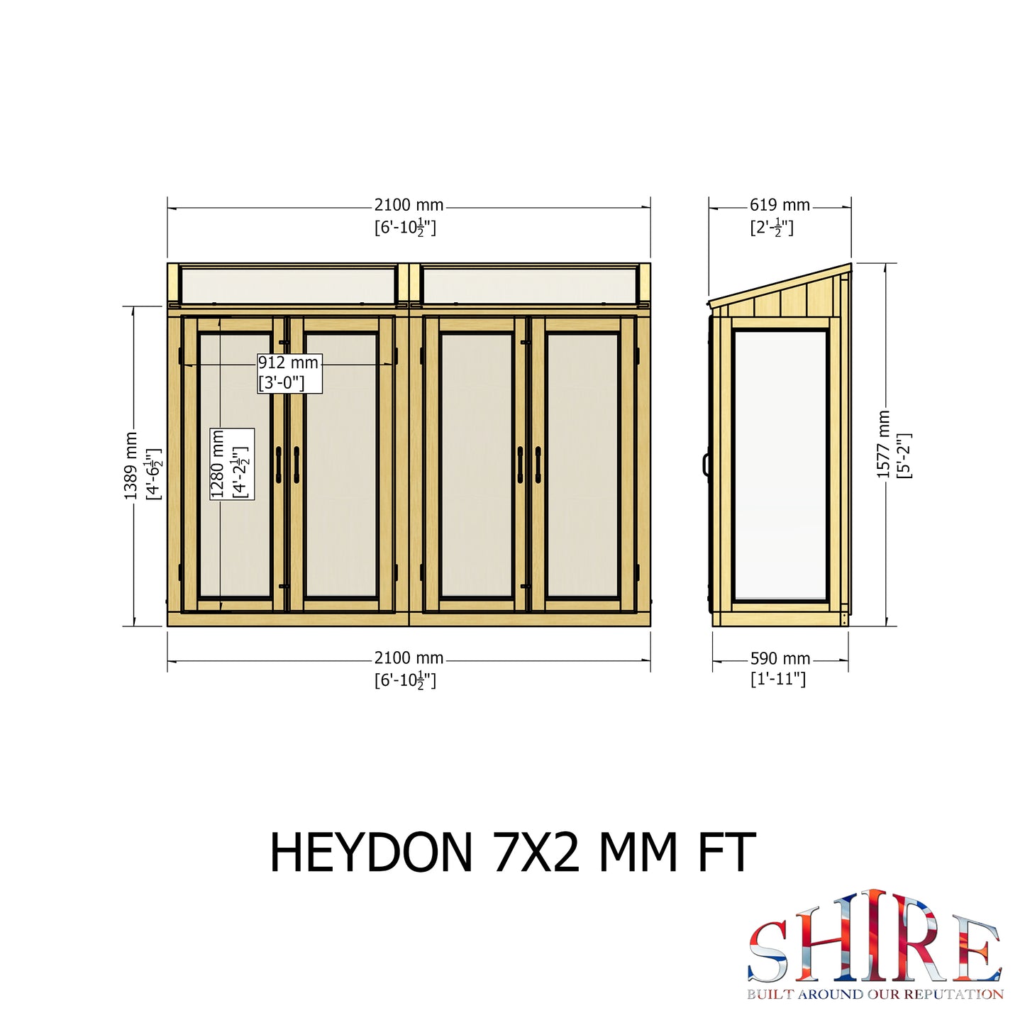 Shire Heydon 7x2