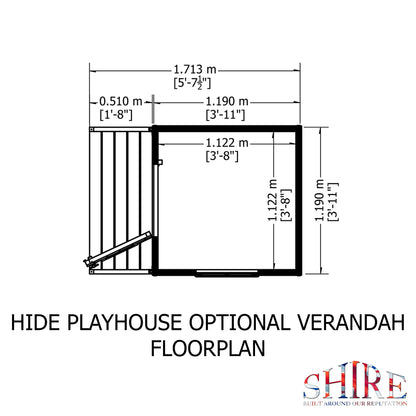 Shire Hide 4x4 Loglap & Verandah