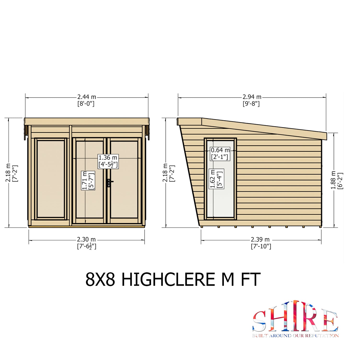 Shire Highclere 8x8 Loglap