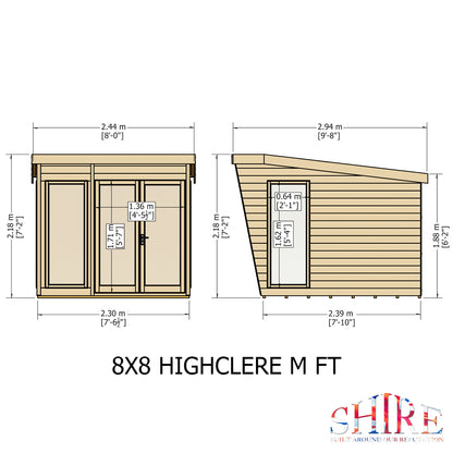 Shire Highclere 8x8 Loglap