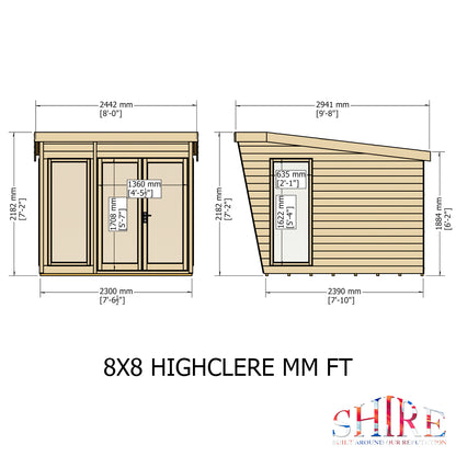 Shire Highclere 8x8 Loglap