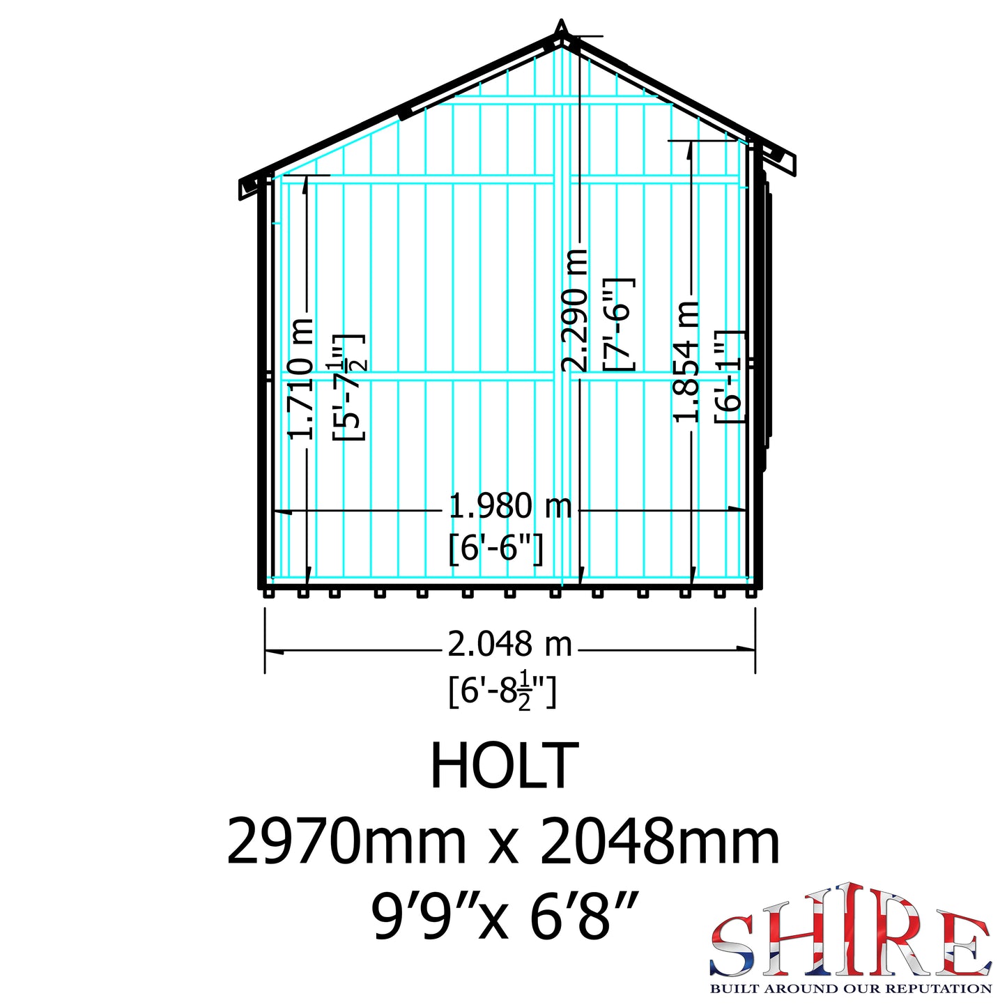 Shire Holt Single Door 7 x 10