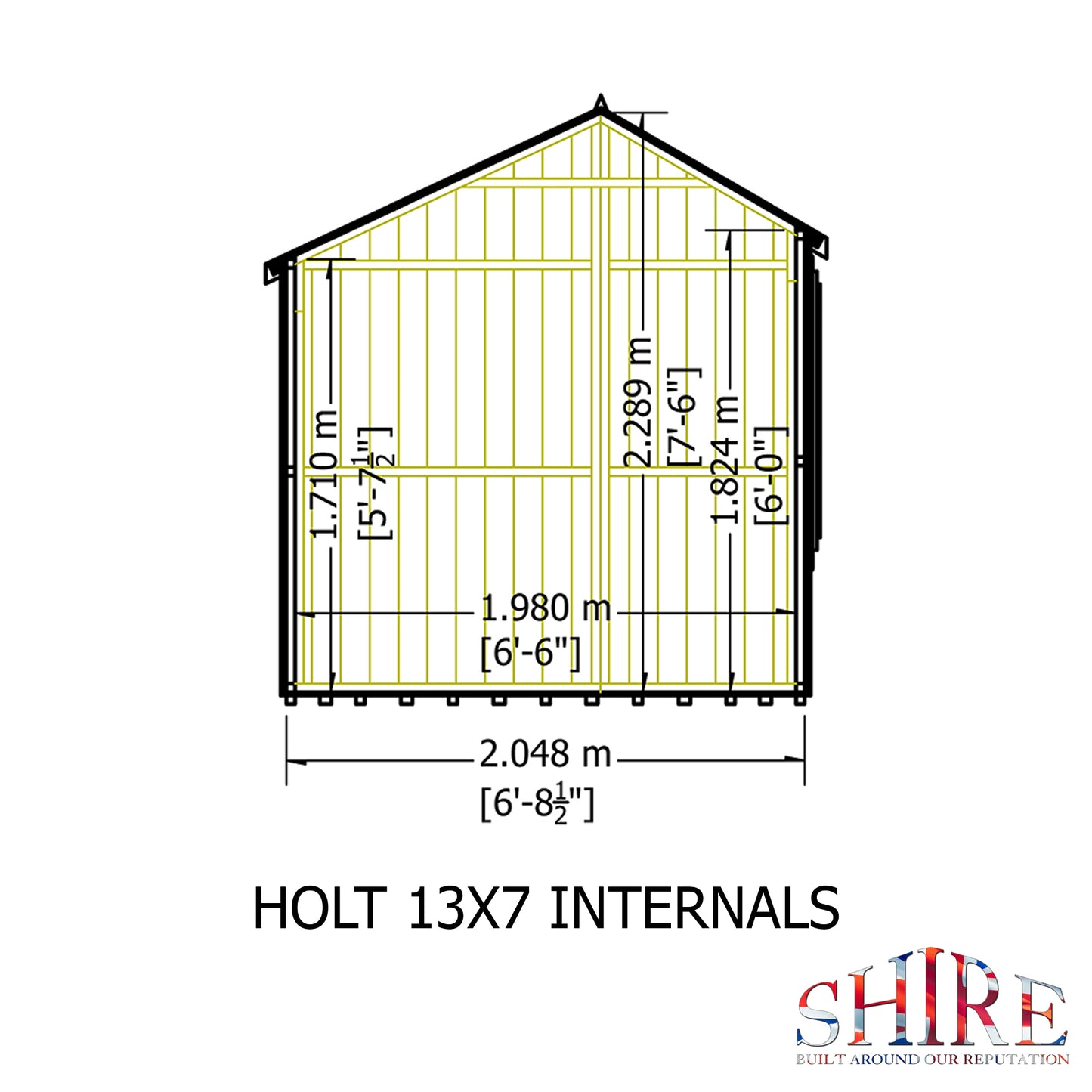 Shire Holt Double Door 7 x 13