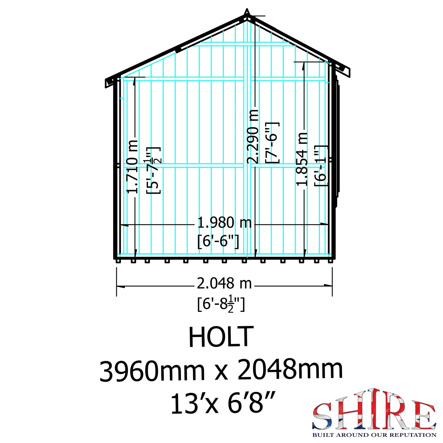 Shire Holt Double Door 7 x 13