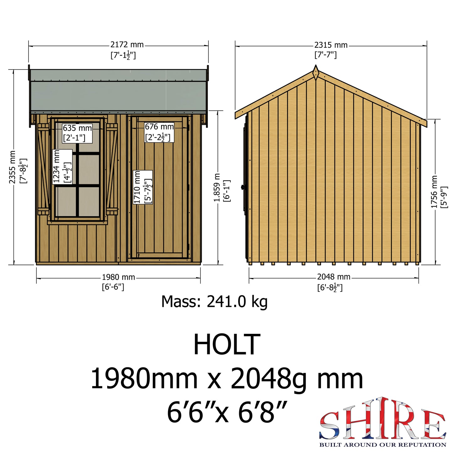 Shire Holt Single Door 7 x 7