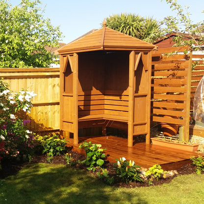 Shire Honeysuckle Corner Arbour Pressure treated