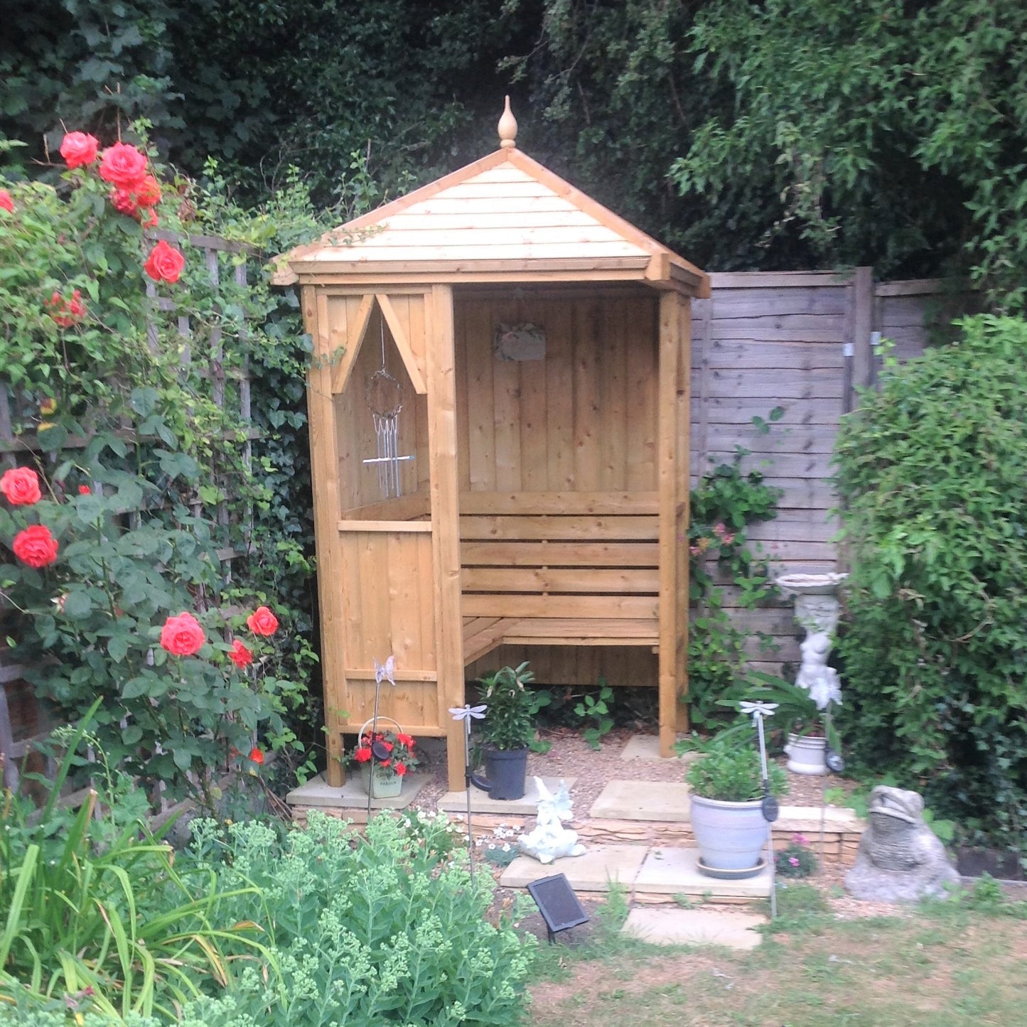 Shire Honeysuckle Corner Arbour Pressure treated