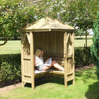 Shire Honeysuckle Corner Arbour Pressure treated