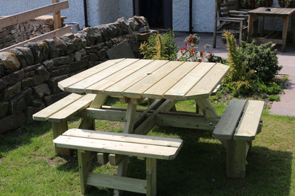 Churnet Valley Westwood Square 8 Seat Picnic Table