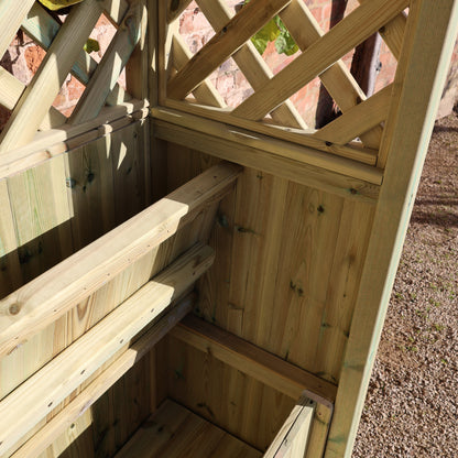 Churnet Valley Daisy Trellis Storage Arbour Sits 2