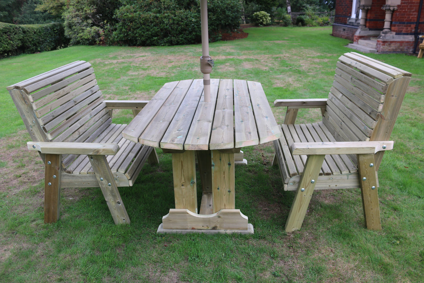 Churnet Valley Ergo 4 Seat Table Set 2XB