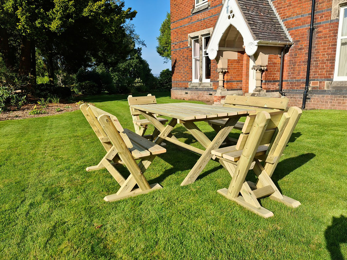 Churnet Valley Ashcome Table Set Sits 6