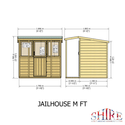 Shire Jailhouse 6x4 Loglap